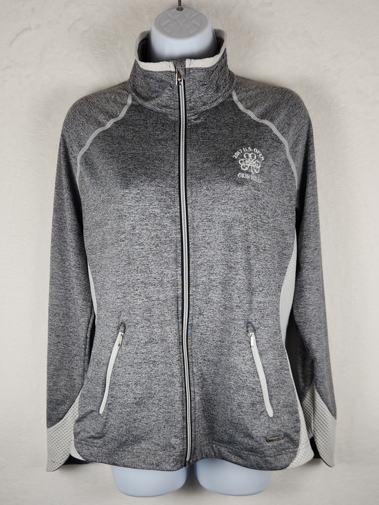 Sunice Tops - Sunice Esther Golf Jacket Women's M Stretch Zip Pockets Gray 2017 U.S. Open